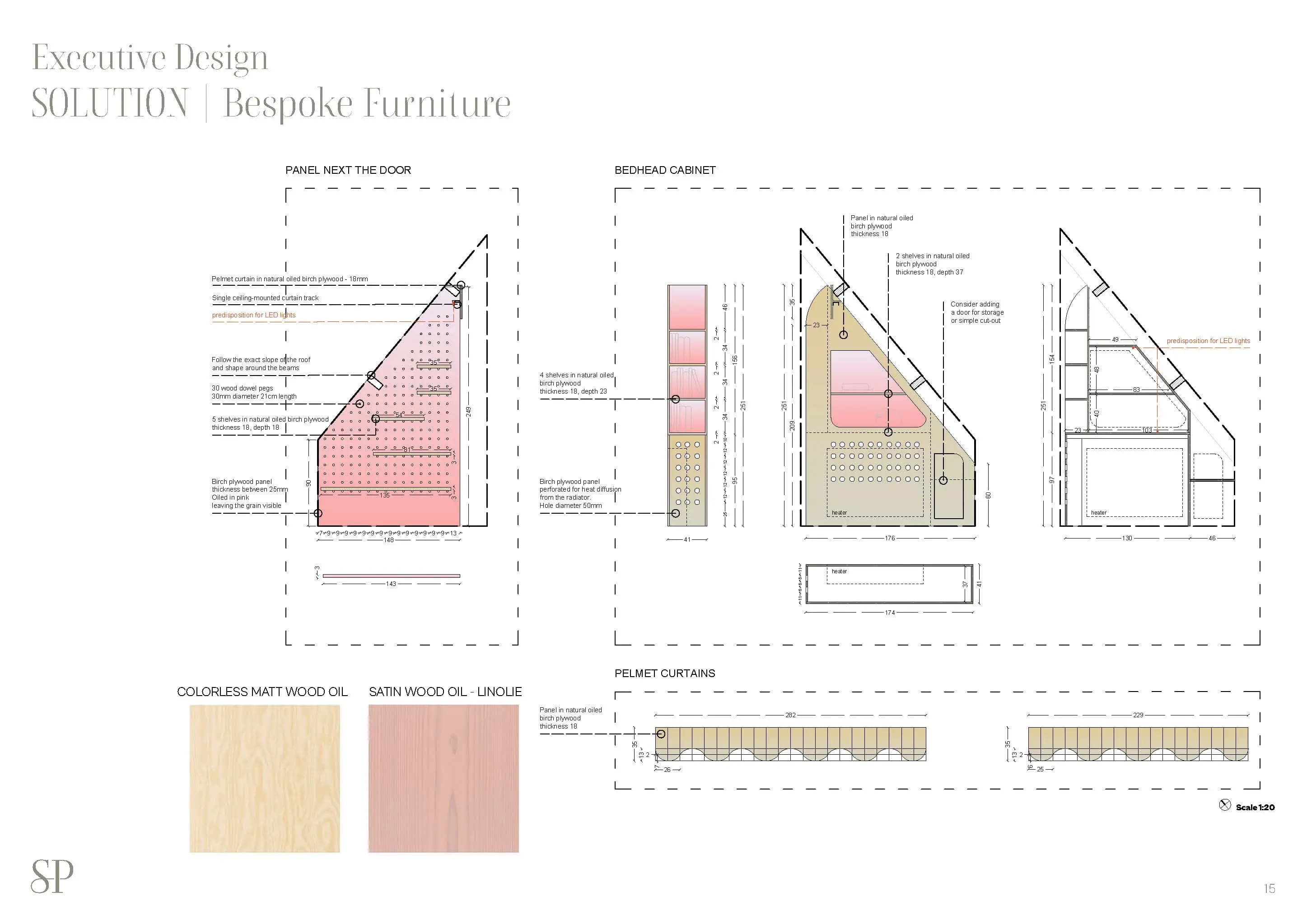 A Room to Dream, Move and Grow bespoke furniture drawings
