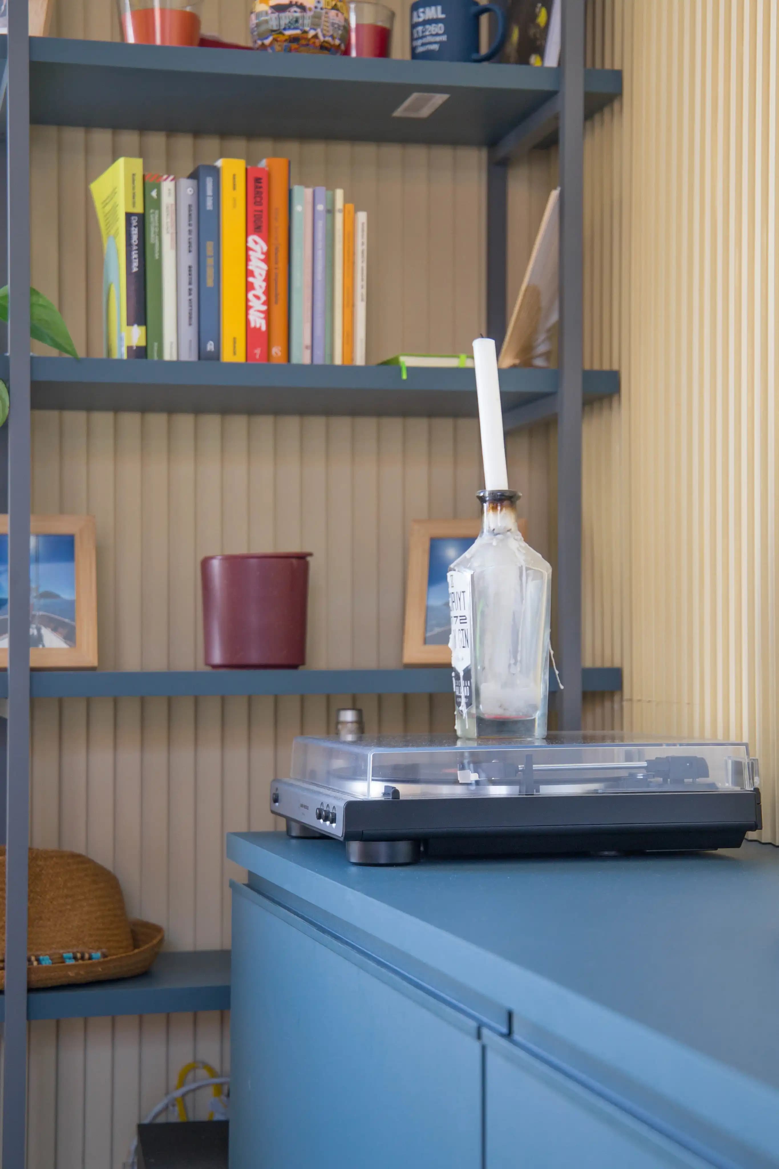 Autumn at Home — turntable shelf