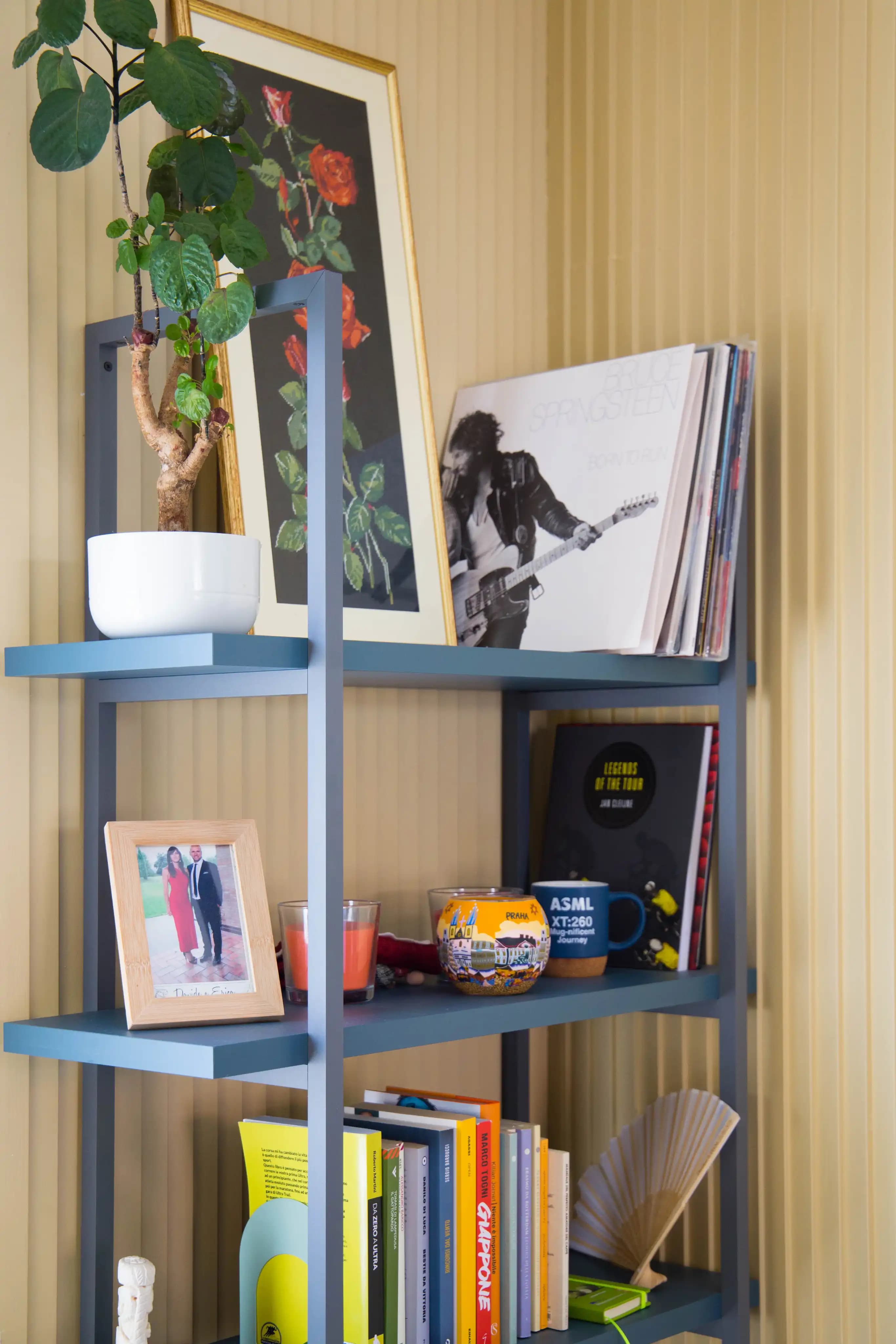 Autumn at Home — bookshelf detail