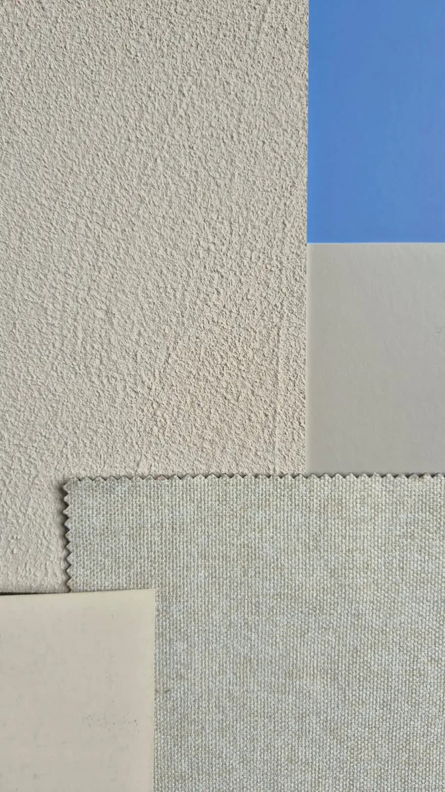 Sand and Sky inspiration image of tactile materials and blue tones