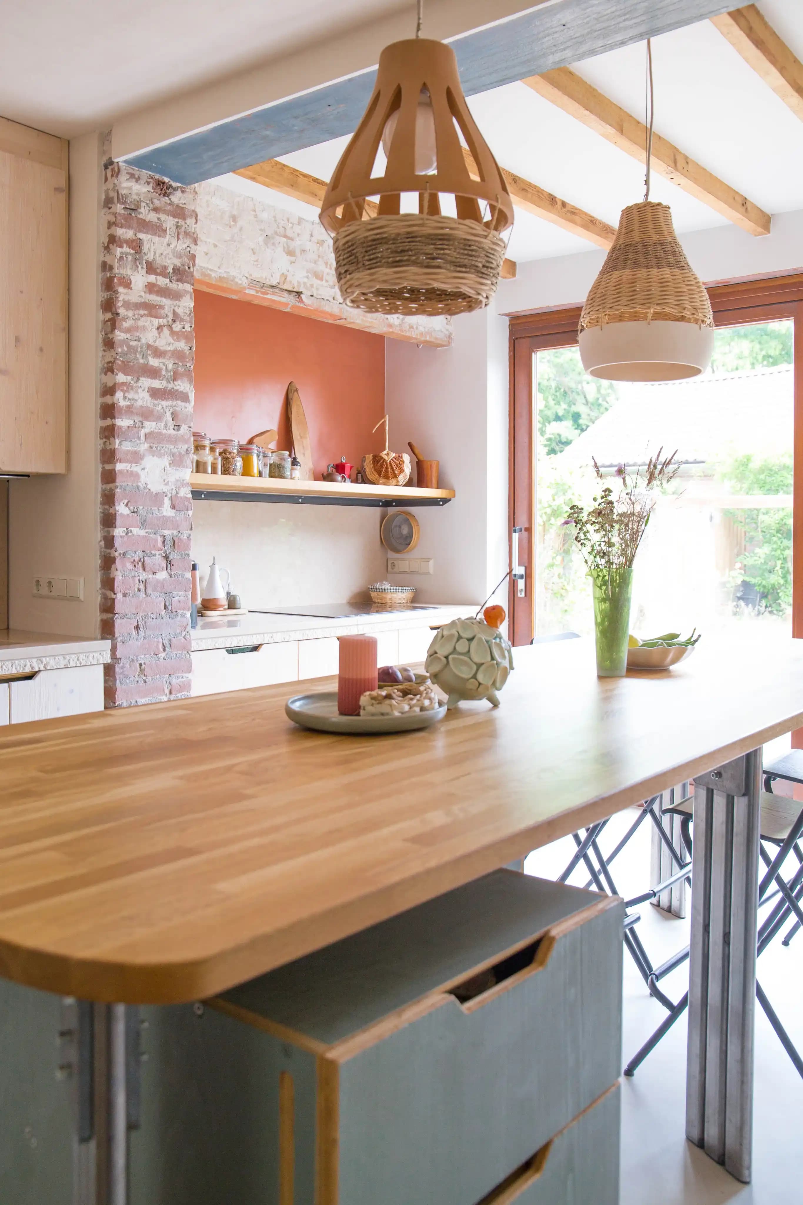 Terracotta House kitchen island