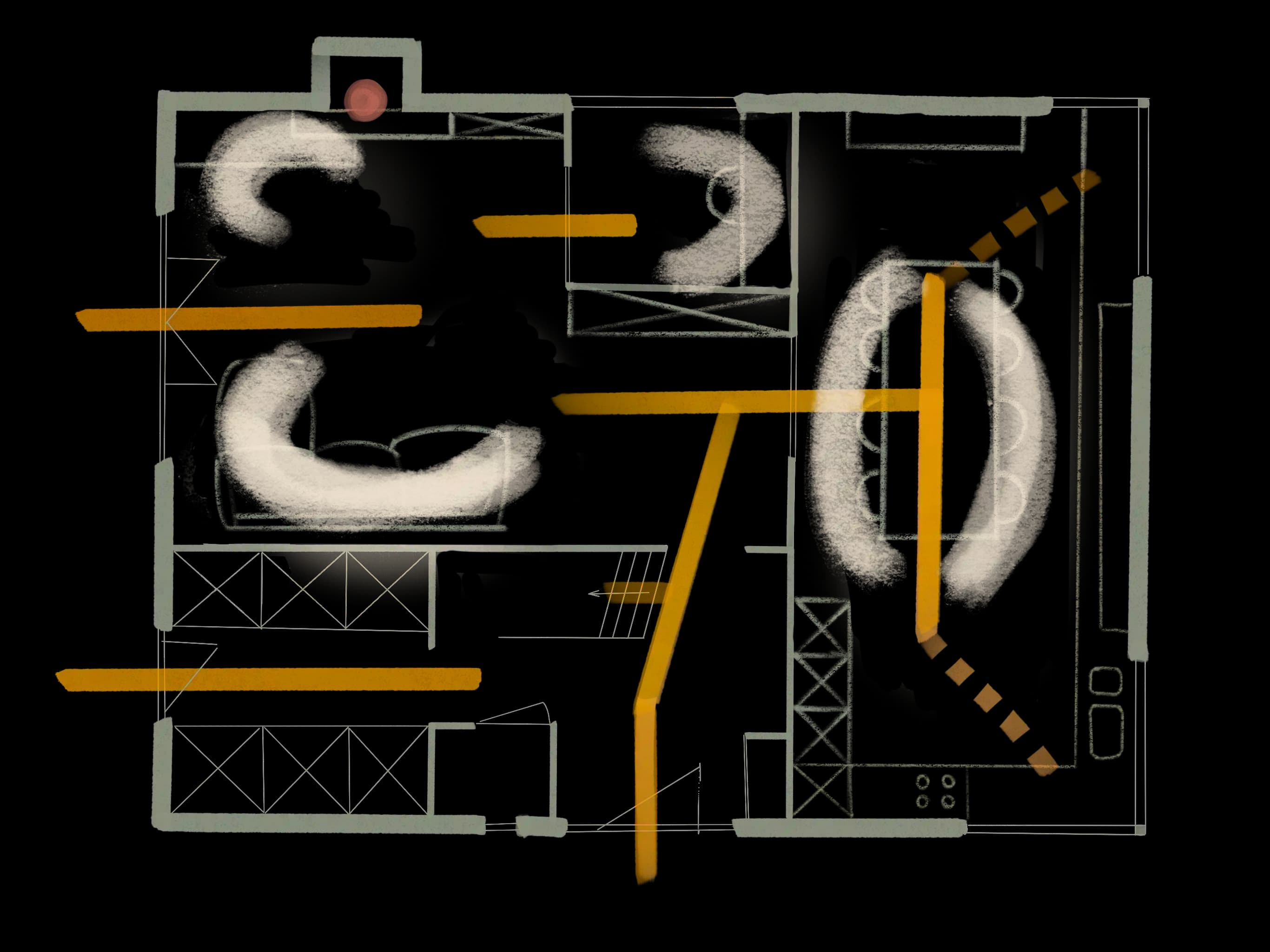 The Bohemian Hearth floor plan concept on the right