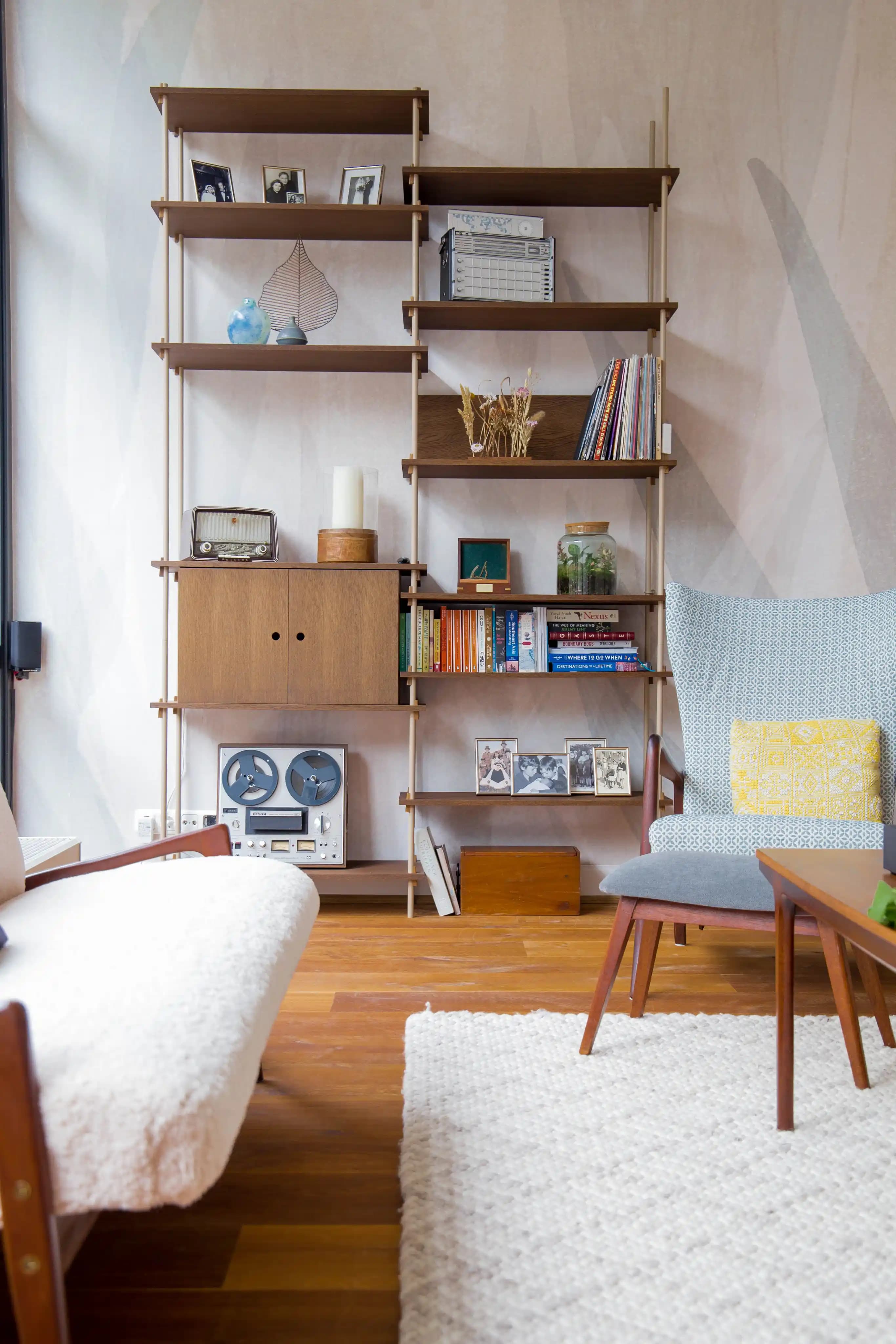 The Gentle Nest shelving and reading nook